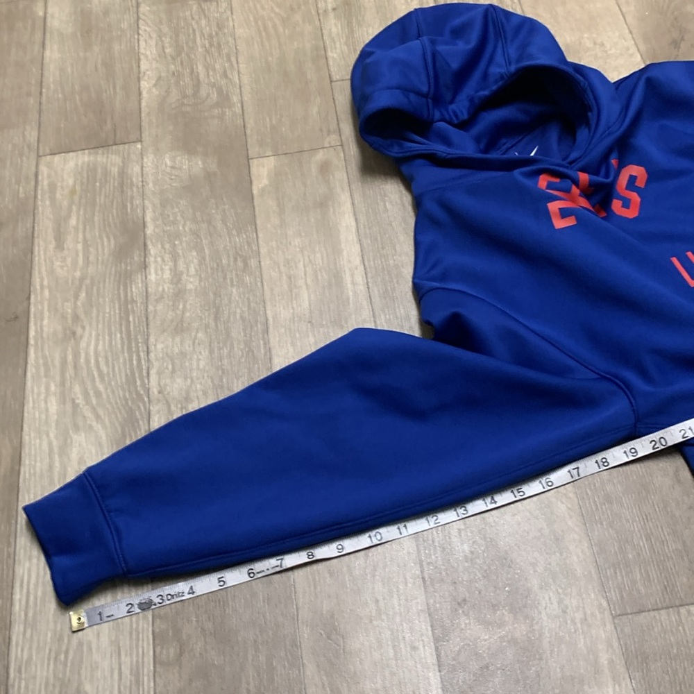 Kids Nike Philadelphia 76ers Dri Fit NBA Basketball Pullover Sweatshirt Hoodie - Picture 6 of 7